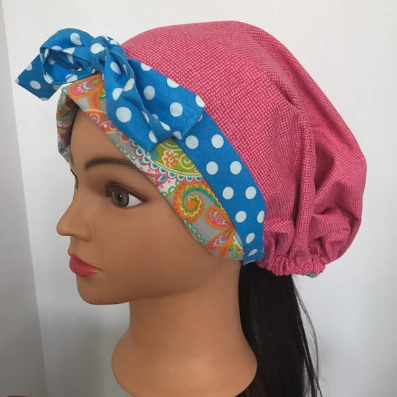 Scrub CAP/HAT *Reversible *Long Ties NWOT - Picture 2 of 14